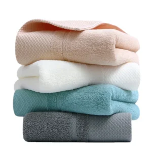 Lot serviette de bain, ensemble de deux pièces, blanc, beige, gris ou bleu