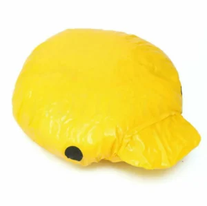 Bonnet de bain enfant, imperméable, thème animaux, jaune