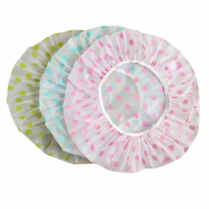 Bonnet de bain femme, imperméable, lot de 3 pièces, couleurs