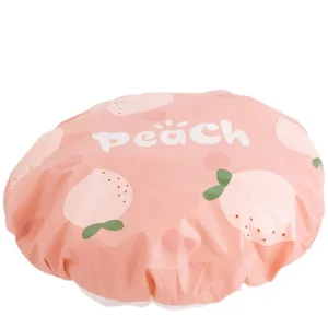 Bonnet de bain femme, plastifié, thème fruits et légumes, modèle 1