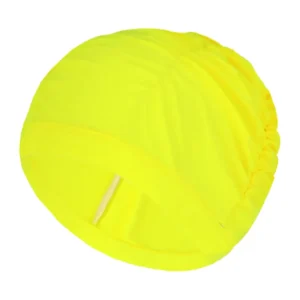 Bonnet de bain piscine, cheveux longs, jaune 2