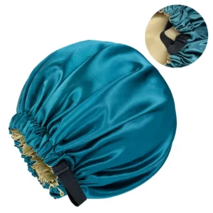 Bonnet de bain piscine, cheveux longs, thème coloré, bleu