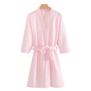 Peignoir de bain femme, du M au XXL, rose