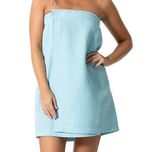 Sortie de bain femme, S, M ou L, bleu ciel