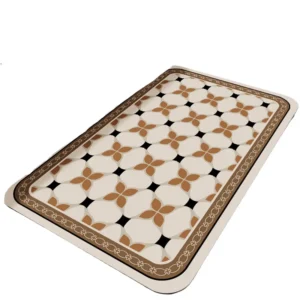 Tapis salle de bain original, 3 tailles, thème mosaïque, modèle 1