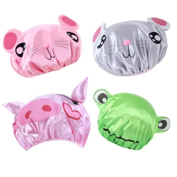 Bonnet de bain enfant, imperméable et doublé, 4 modèles