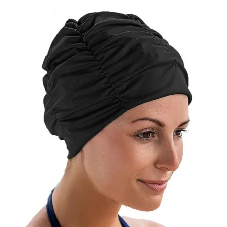 Bonnet de bain piscine, cheveux longs, qualité