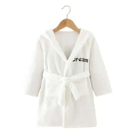 Peignoir de bain enfant, dream, blanc