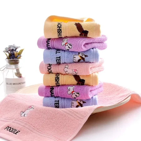 Serviette de bain bébé, ensemble de deux pièces, 25×50 cm, bleu, jaune, rose ou violet haute qualité Serviette de bain bébé, ensemble de deux pièces, 25x50 cm, bleu, jaune, rose ou violet haute qualité