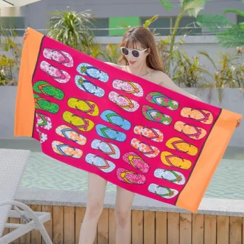 Serviette de plage enfant, thème vacances, 8 modèles durable