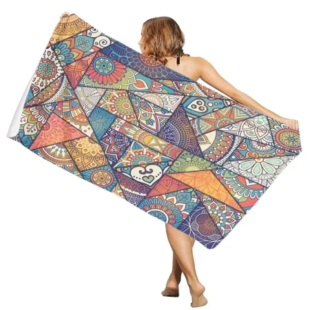 Serviette de plage xxl, 180×90 cm, thème été, modèle 1 Serviette de plage xxl, 180x90 cm, thème été, modèle 1