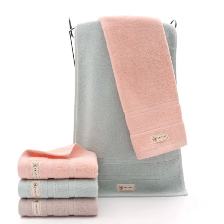 Serviette invité, ensemble de deux pièces, beige, bleu ou rose haute qualité Serviette invité, ensemble de deux pièces, beige, bleu ou rose haute qualité