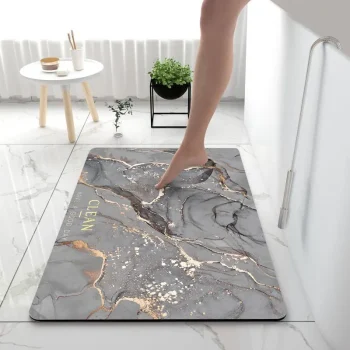 Tapis de bain diatomite, 3 tailles, 6 modèles haute qualité