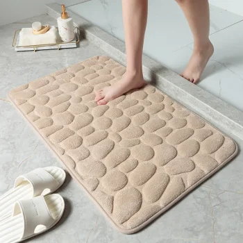 Tapis de bain diatomite, 40x60 cm, beige